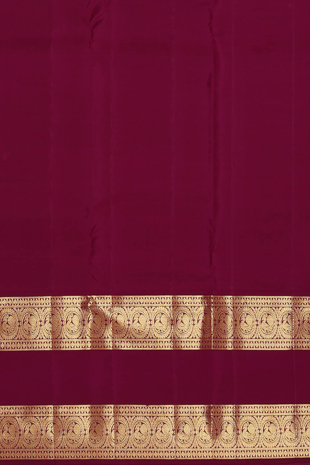 Image of Kanchipattu Turquoise-Blue Kattam Saree