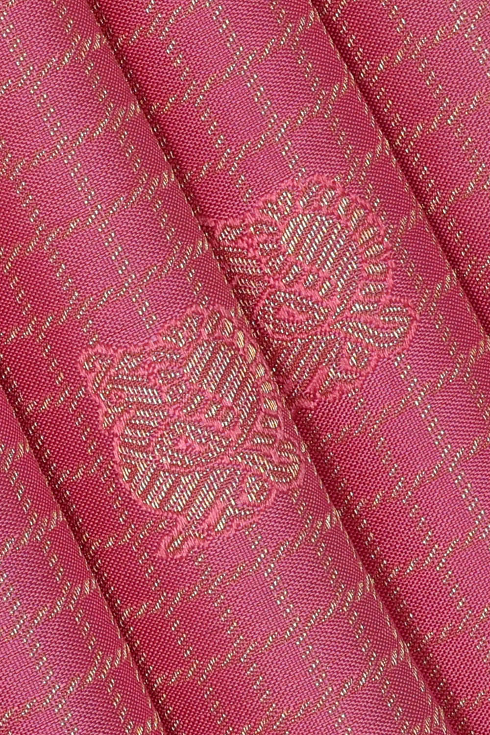 Image of Kanchipattu Pink Kattam Saree