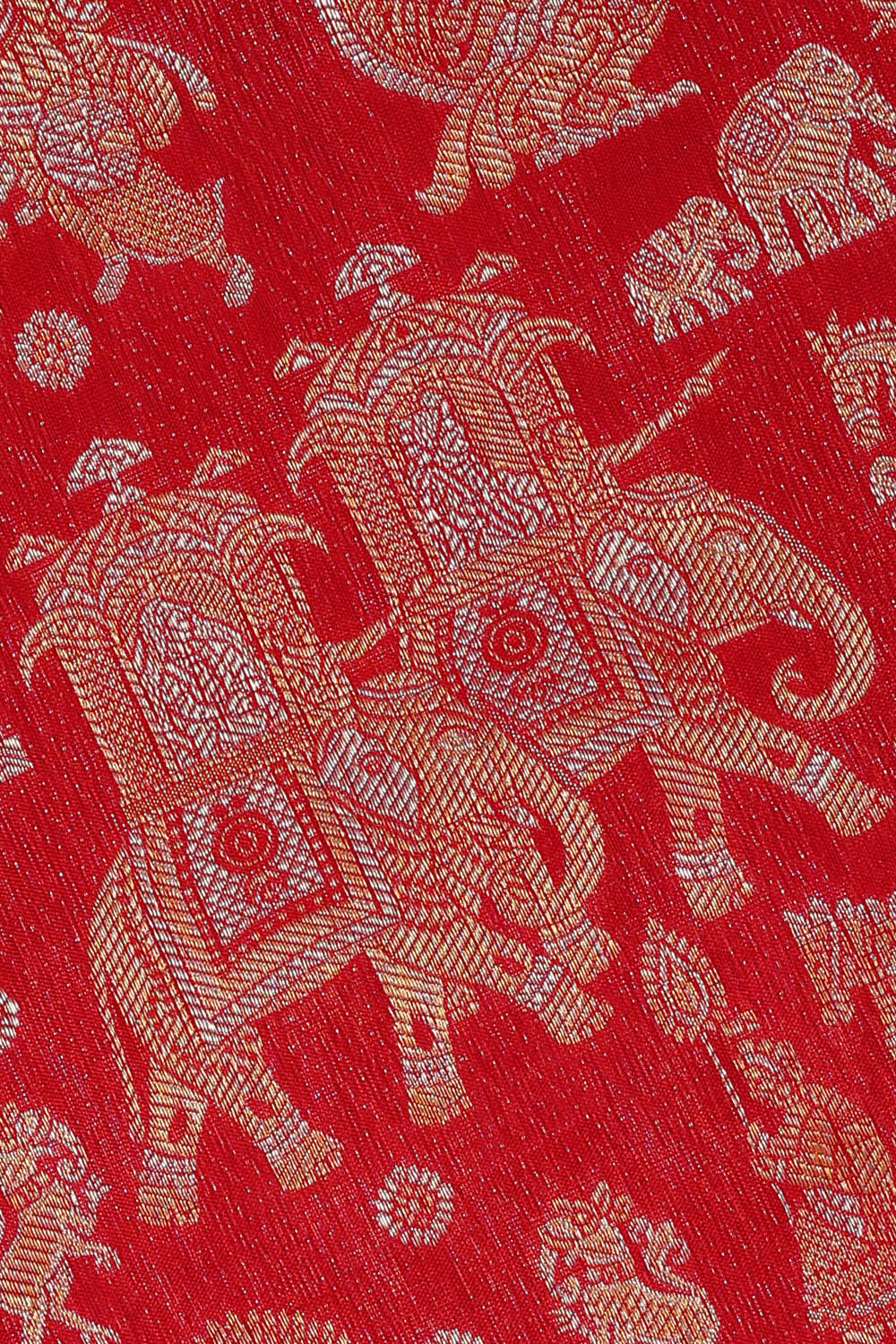 Image of Kanchipattu Red Saree