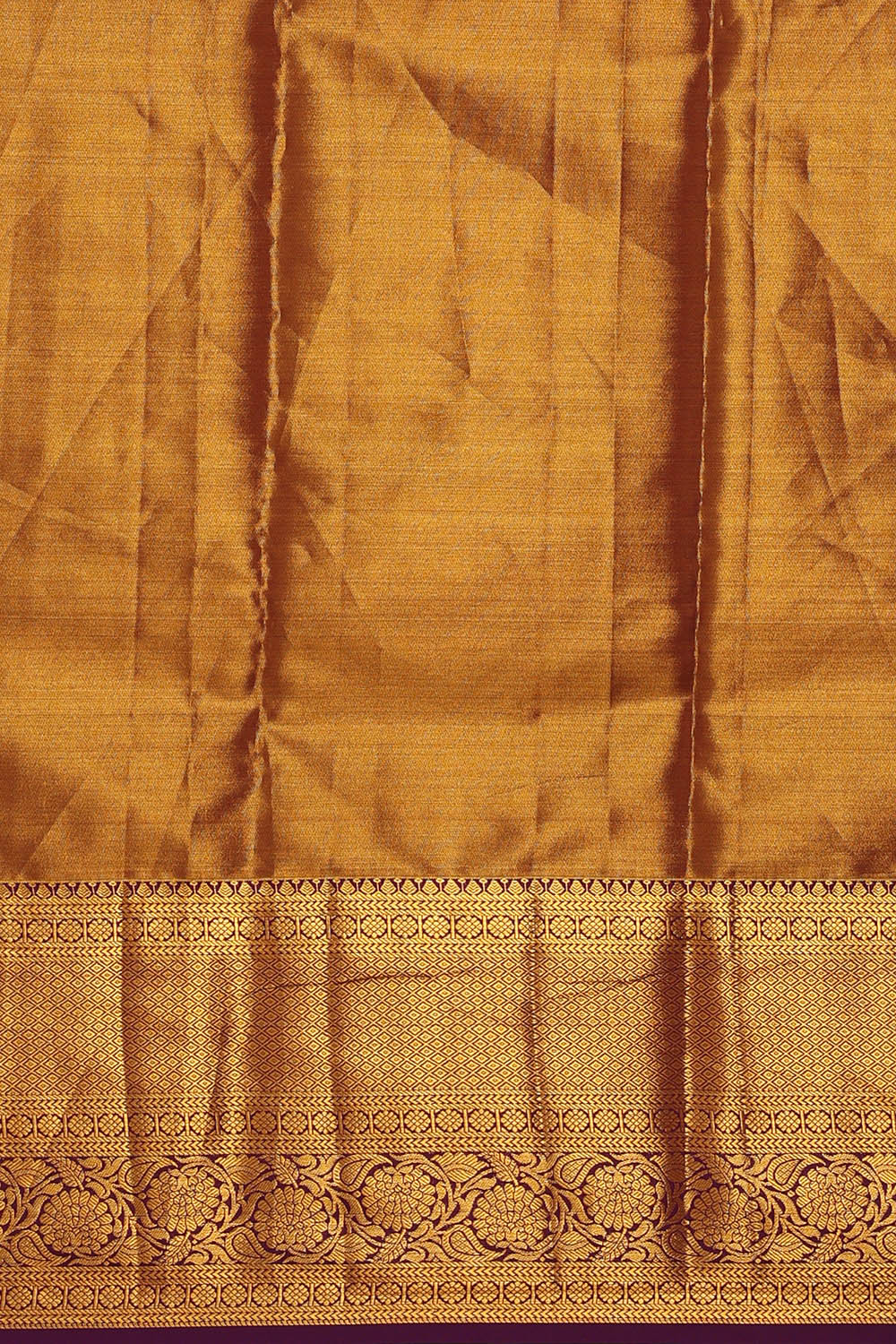 Image of Brown Kanchipattu Tissue Brocade Saree