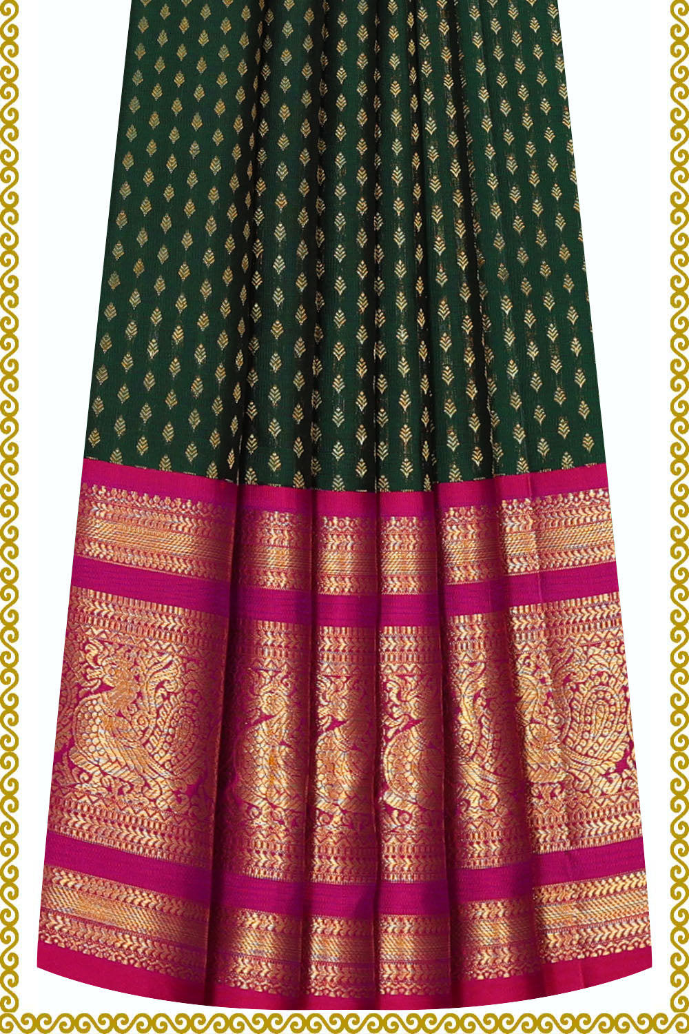 Image of Kanchipattu Pavada Unstitched Set