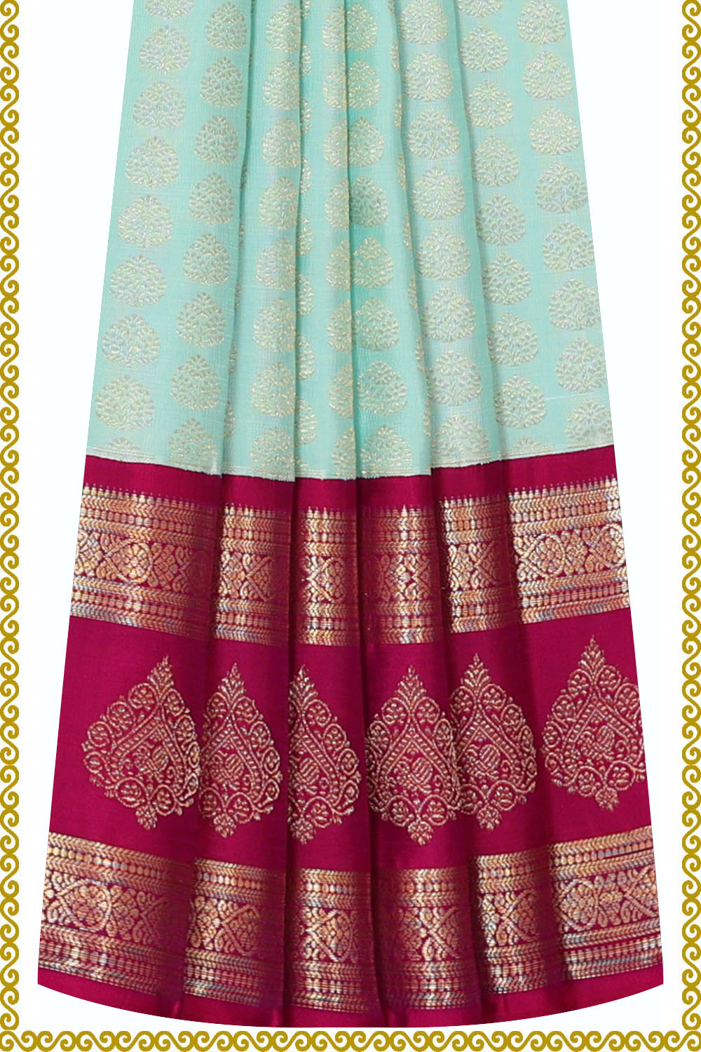 Image of Kanchipattu Pavada Unstitched Set