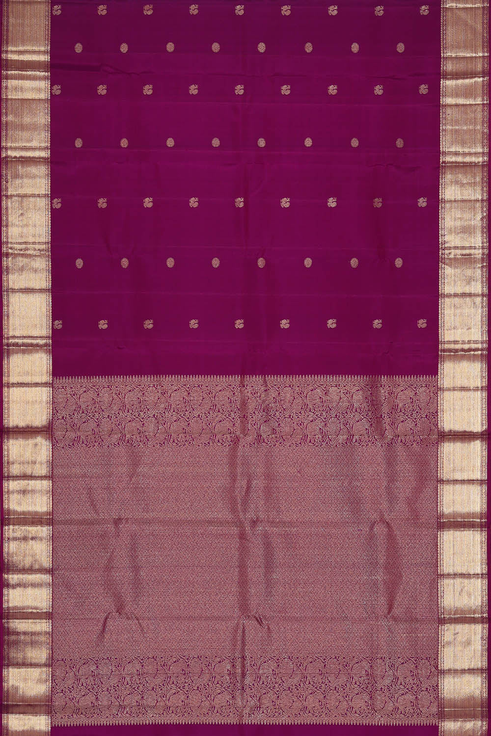 Image of Kanchipattu Purple Saree