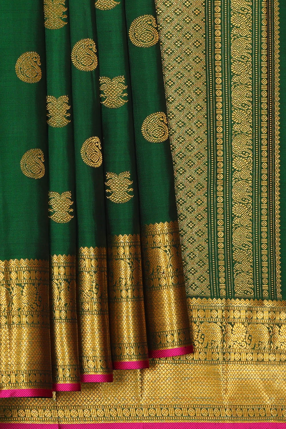 Image of Kanchipattu Green Saree