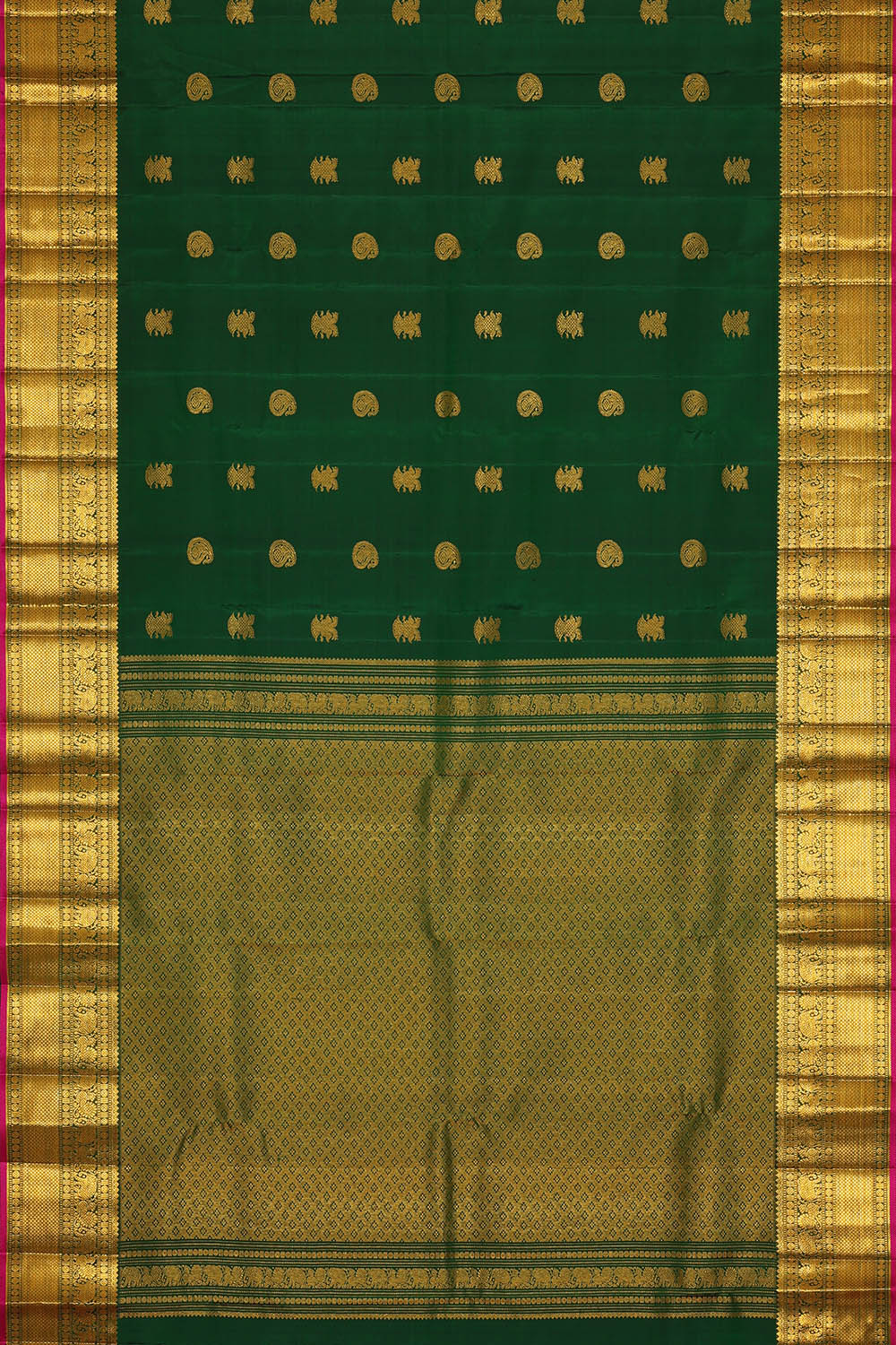 Image of Kanchipattu Green Saree