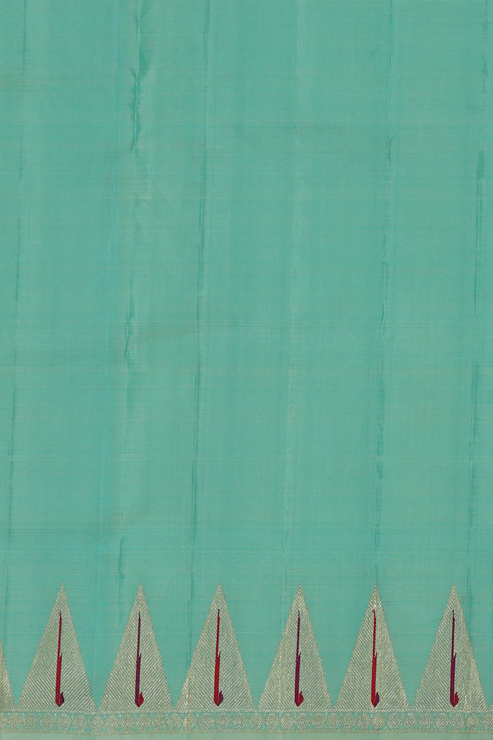 Image of Kanchipattu Sea-Blue Saree