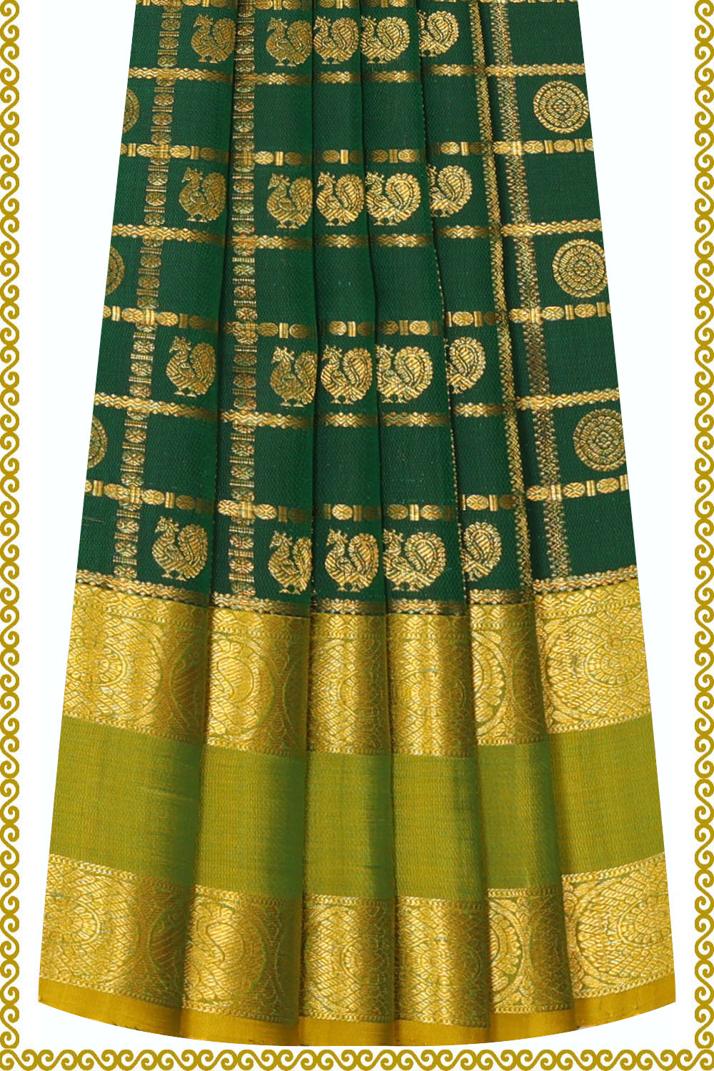 Image of Kanchipattu Pavada Unstitched Set