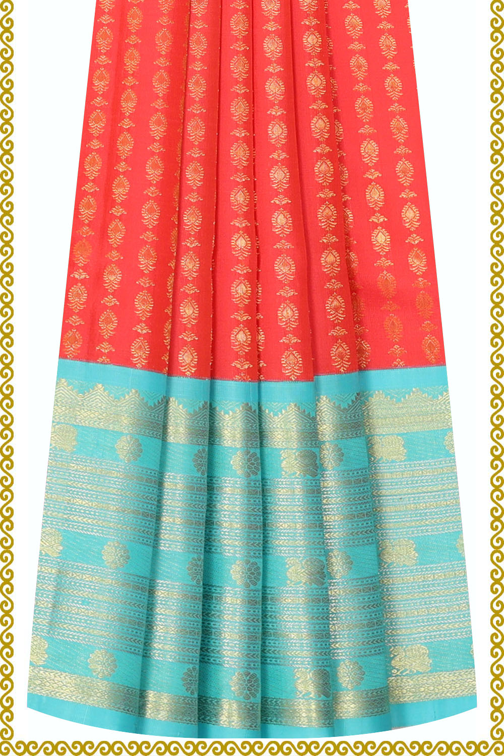 Image of Kanchipattu Pavada Unstitched Set
