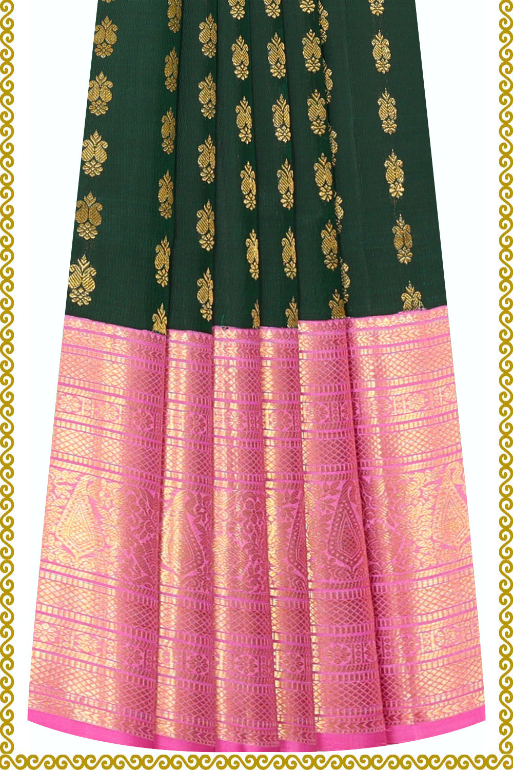 Image of Kanchipattu Pavada Unstitched Set