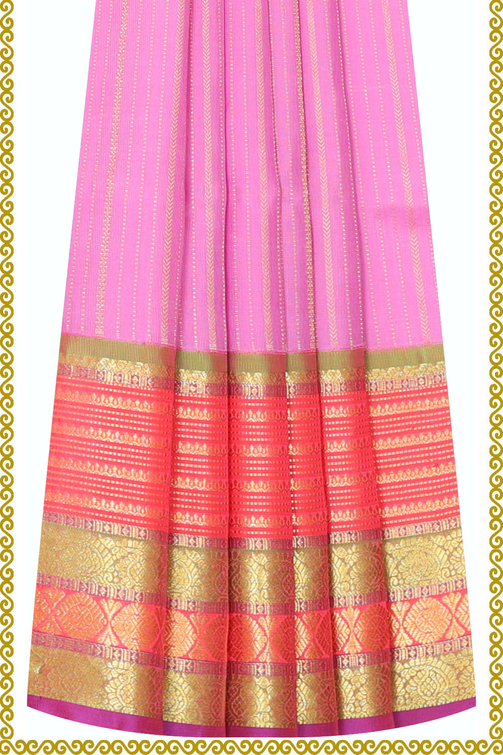 Image of Kanchipattu Pavada Unstitched Set