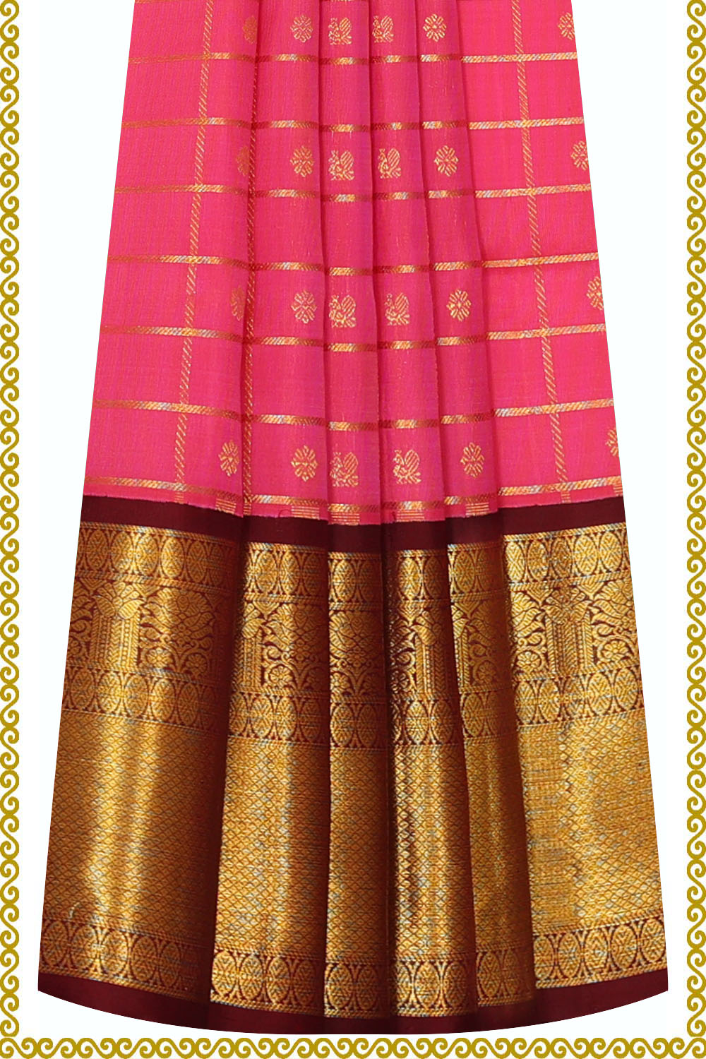 Image of Kanchipattu Pavada Unstitched Set
