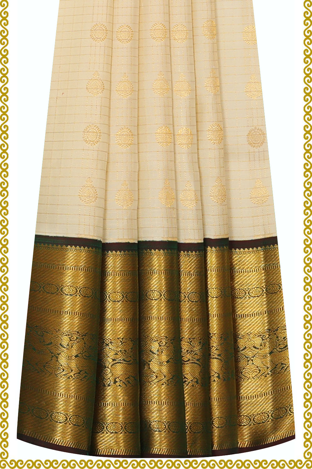 Image of Kanchipattu Pavada Unstitched Set