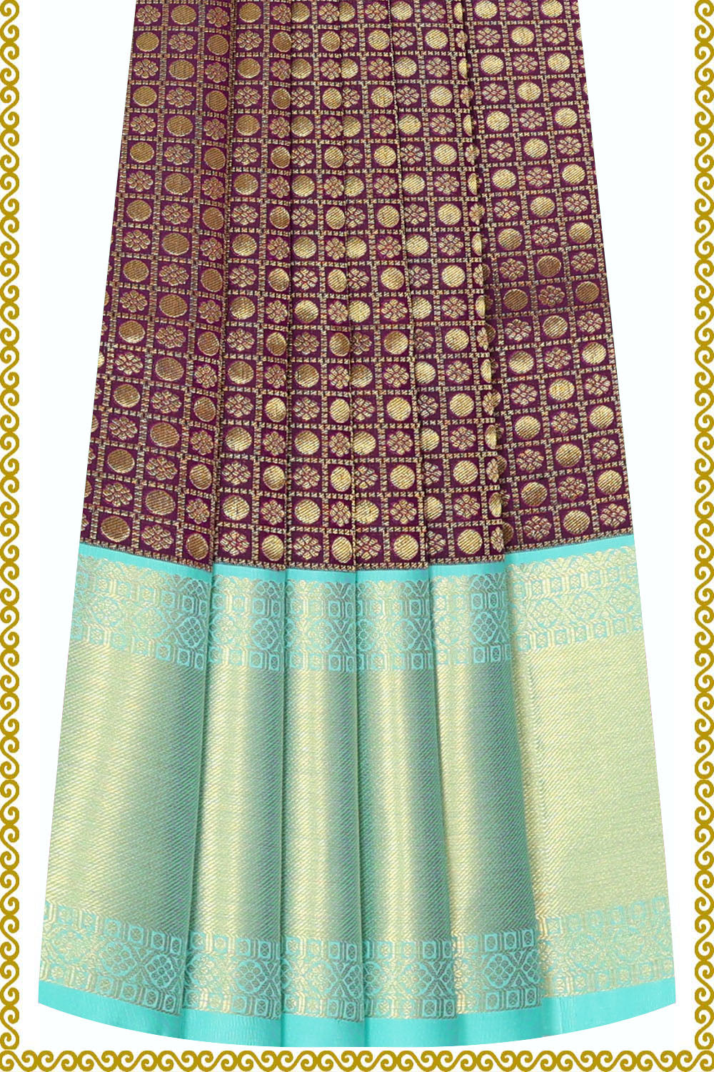 Image of Kanchipattu Pavada Unstitched Set