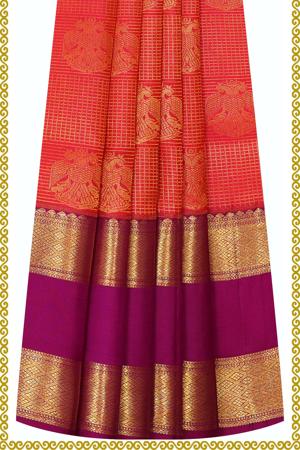 Image of Kanchipattu Pavada Unstitched Set