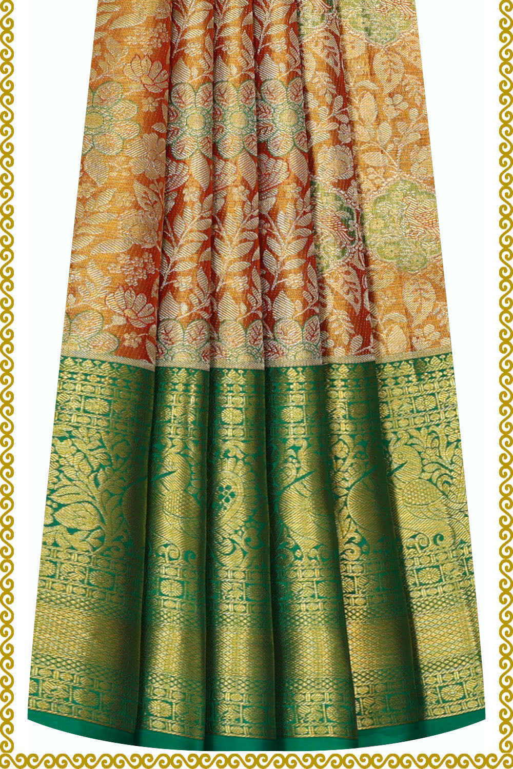 Image of Kanchipattu Pavada Unstitched Set