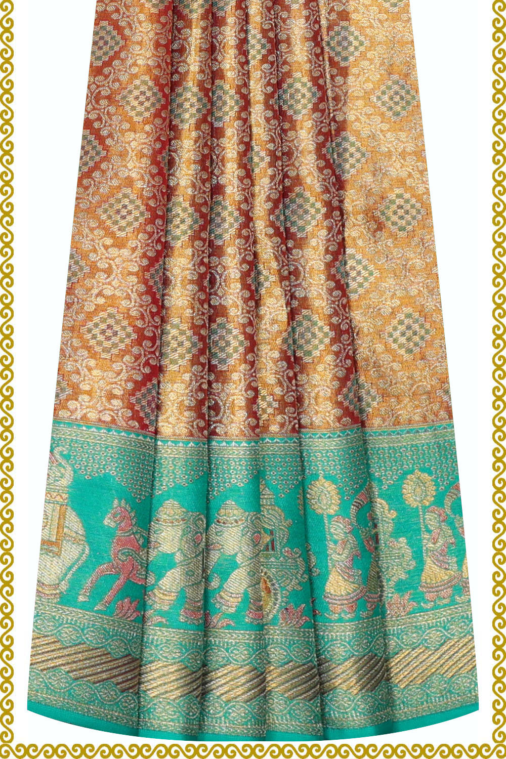 Image of Kanchipattu Pavada Unstitched Set