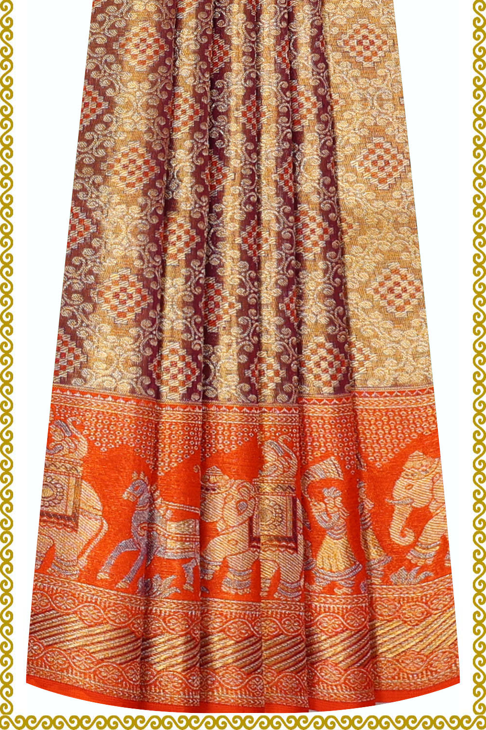 Image of Kanchipattu Pavada Unstitched Set