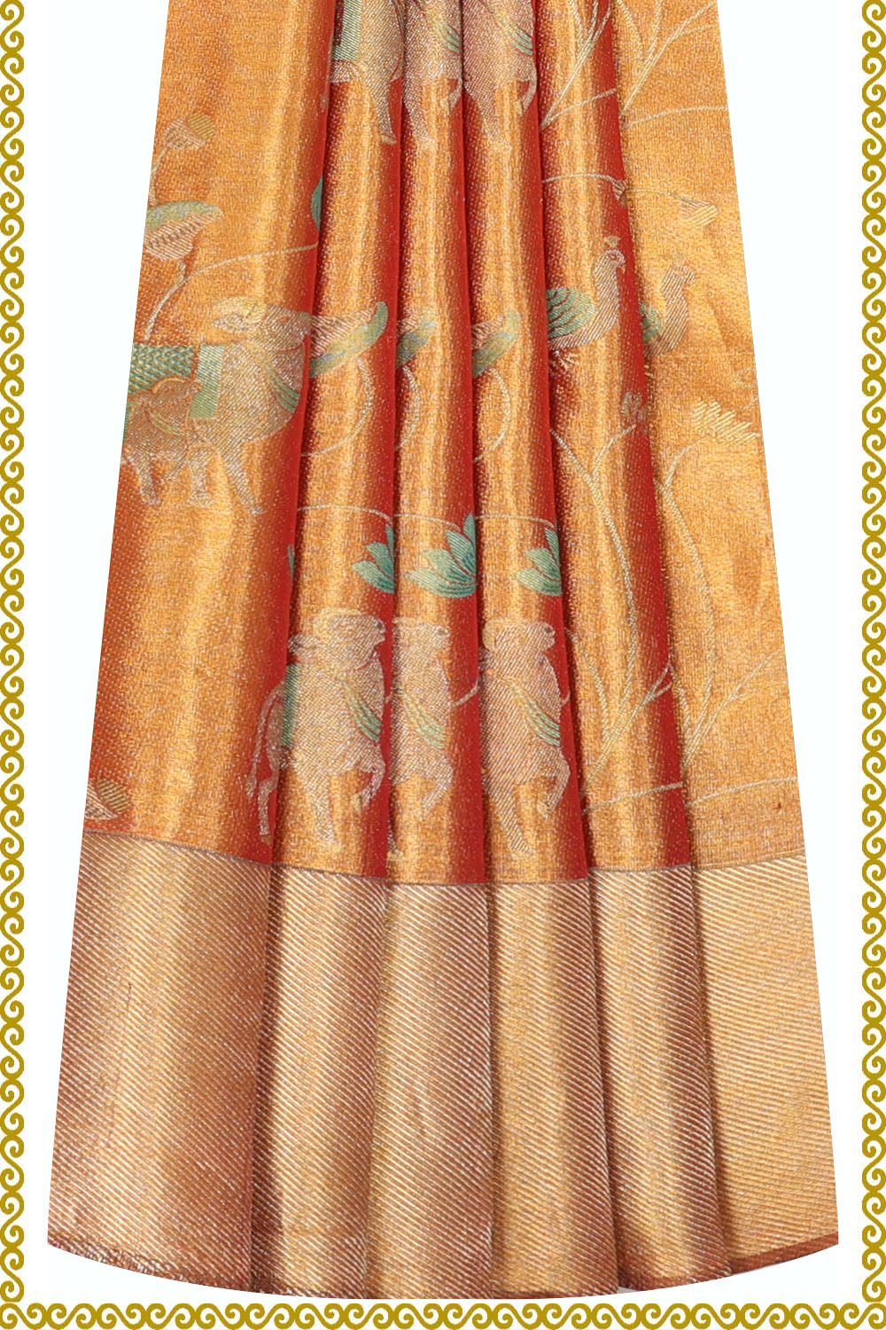 Image of Kanchipattu Pavada Unstitched Set