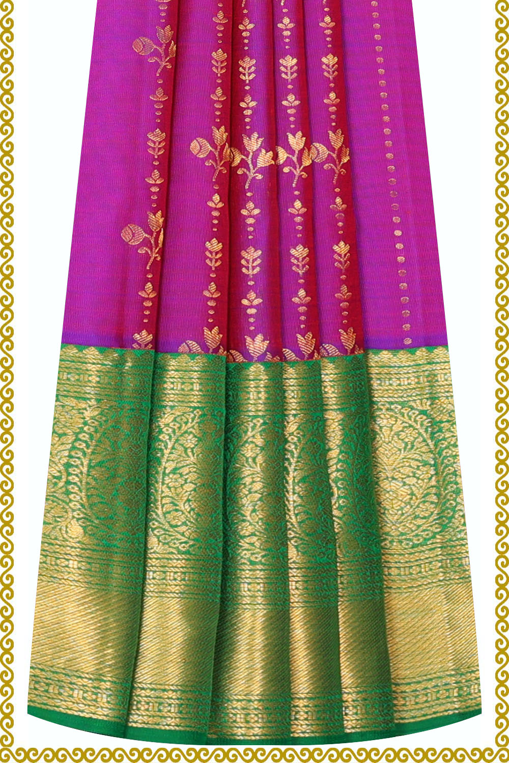 Image of Kanchipattu Pavada Unstitched Set