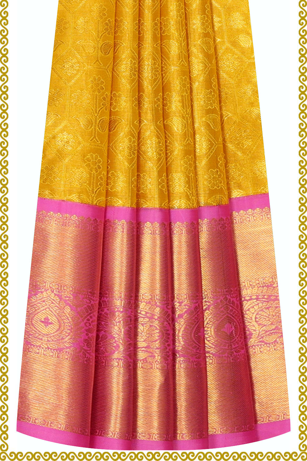 Image of Kanchipattu Pavada Unstitched Set
