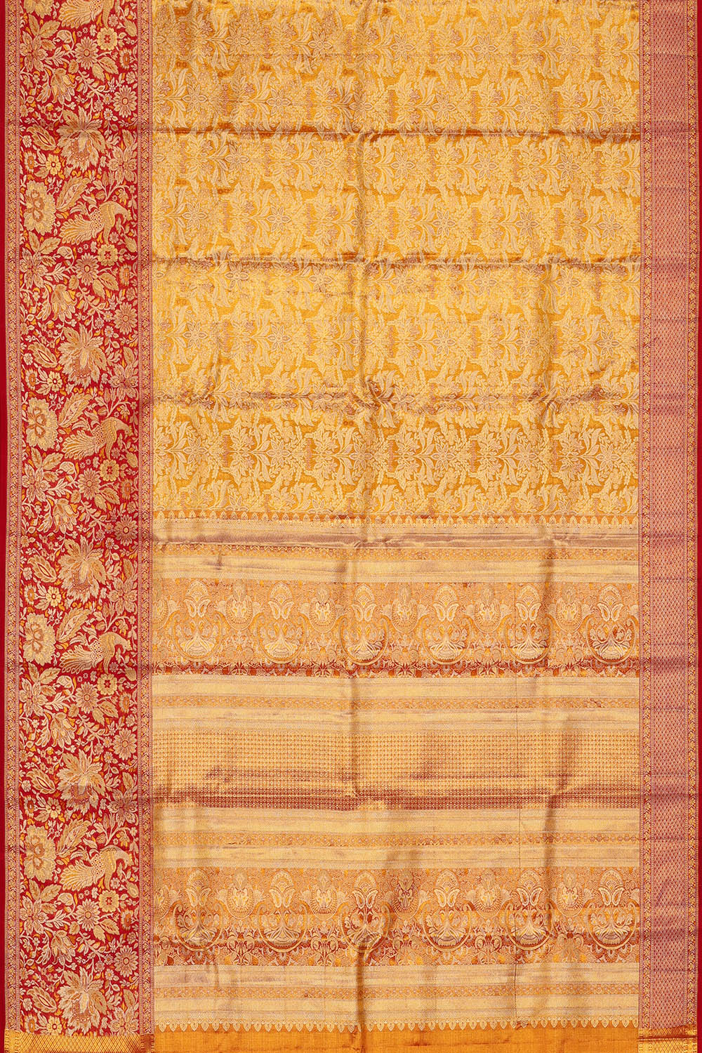 Image of Kanchipattu Gold Tissue Brocade Saree