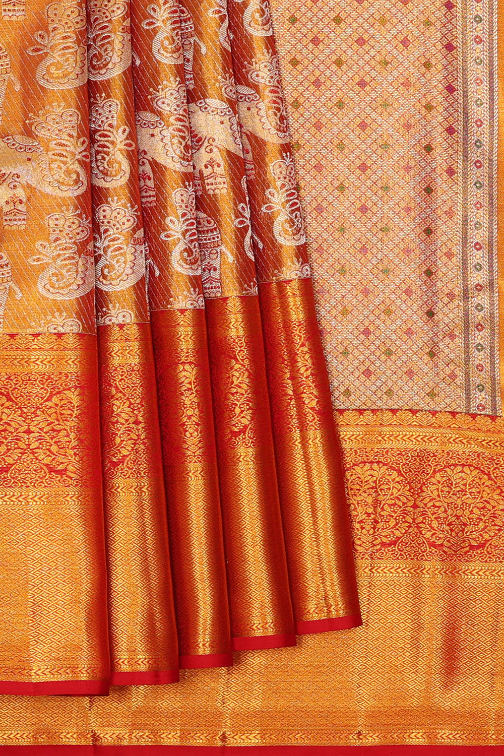 Image of Kanchipattu Tissue Brocade Saree