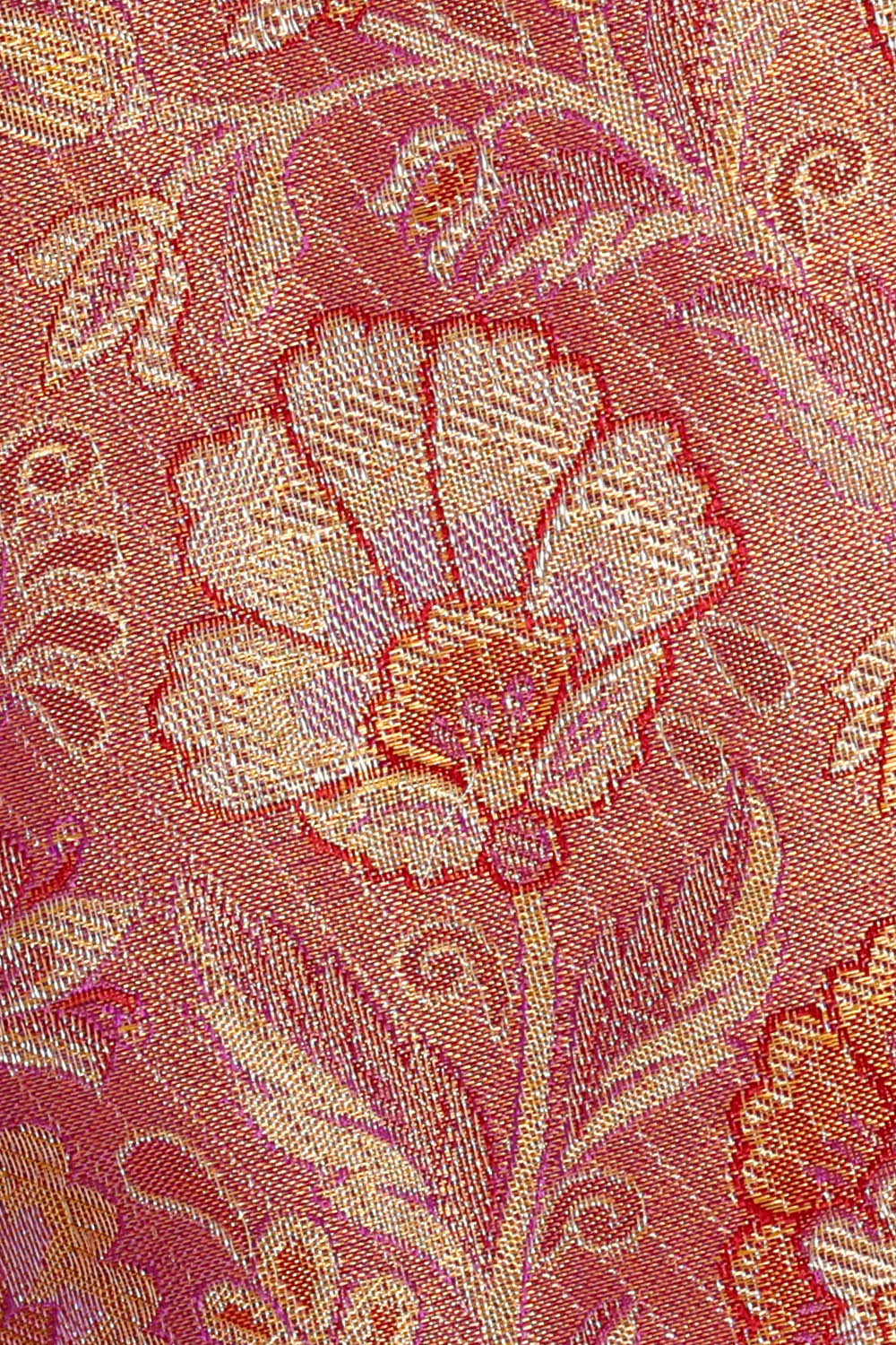 Image of Kanchipattu Purple Tissue Brocade Saree