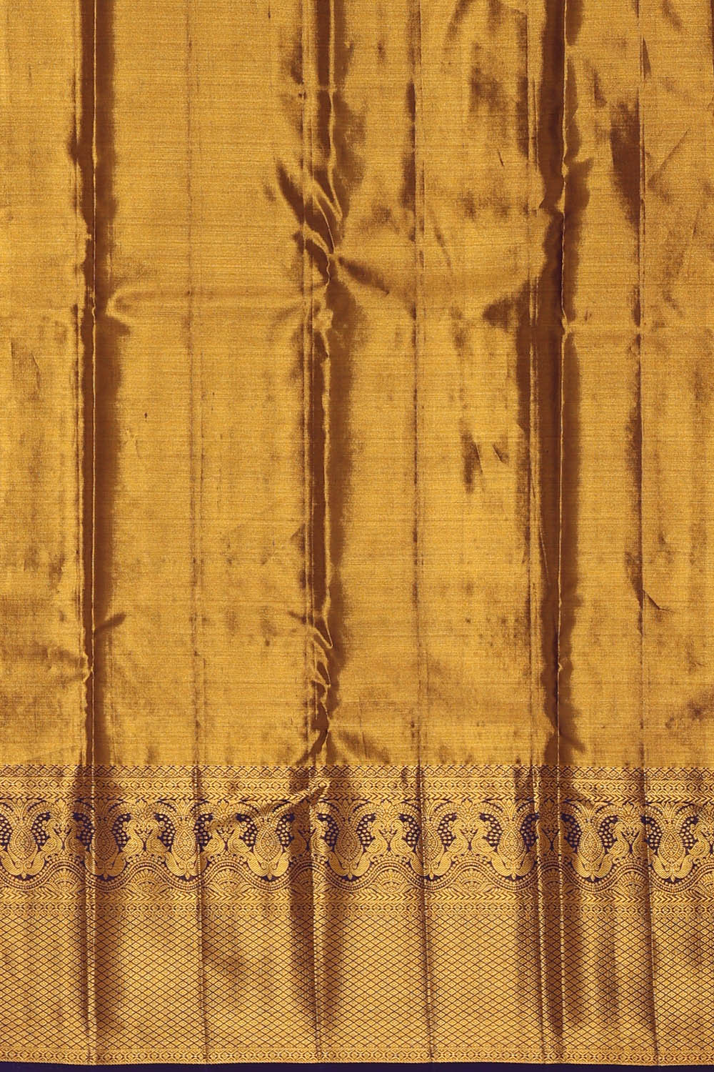 Image of Orange Kanchipattu Tissue Brocade Saree