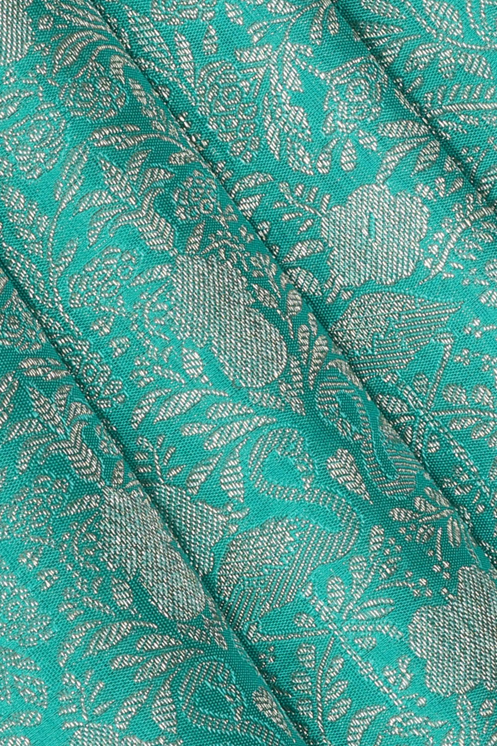Image of Kanchipattu Sky-Blue Brocade Saree