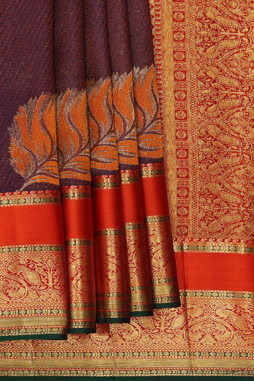 Image of Purple Kanchipattu Saree