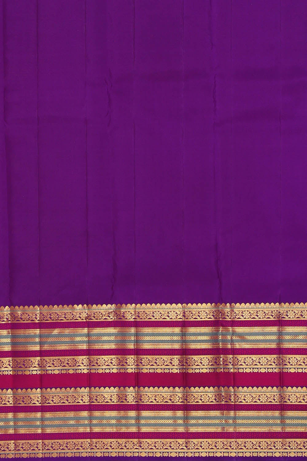 Image of Kanchipattu Fuchsia-Pink Saree