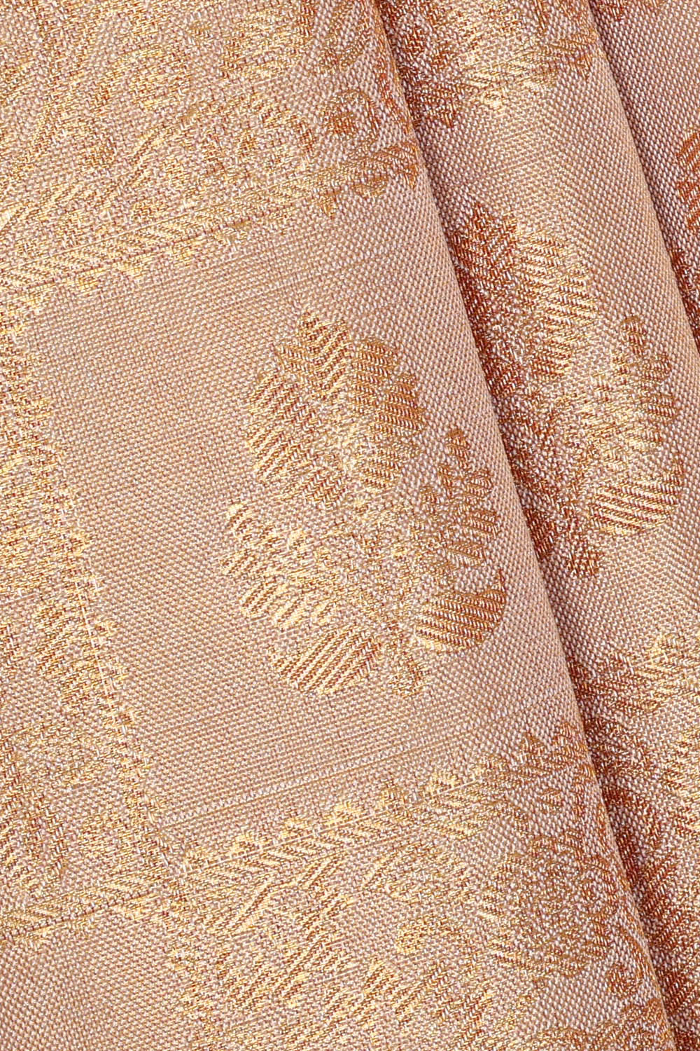 Image of Kanchipattu Lilac-Pink Tissue Brocade Saree