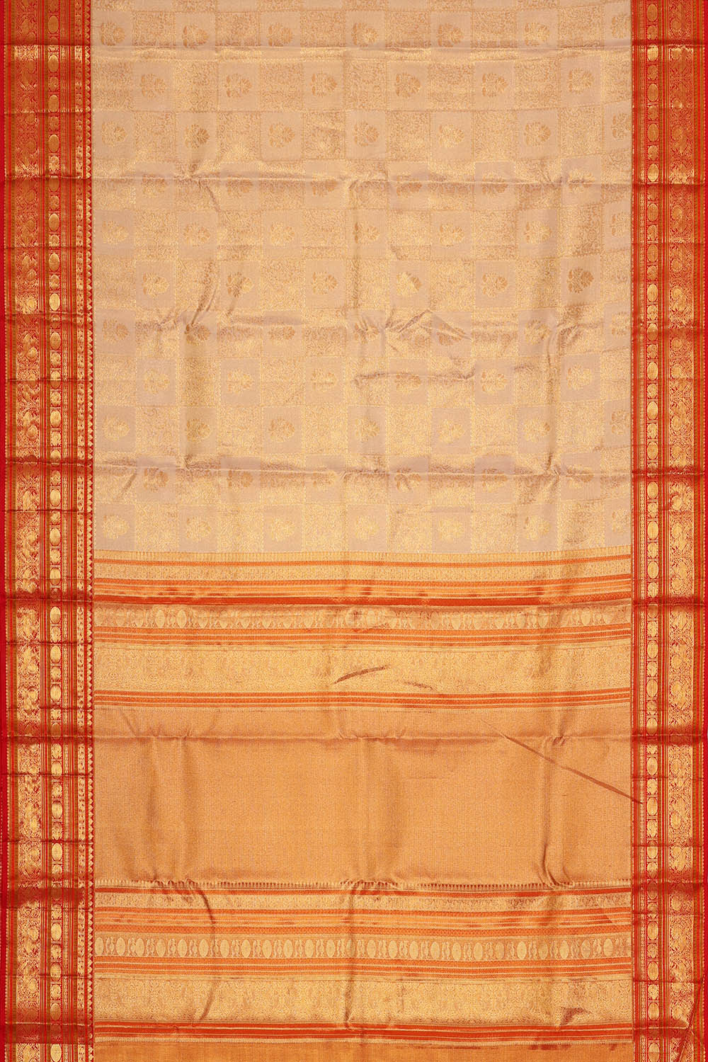 Image of Kanchipattu Lilac-Pink Tissue Brocade Saree