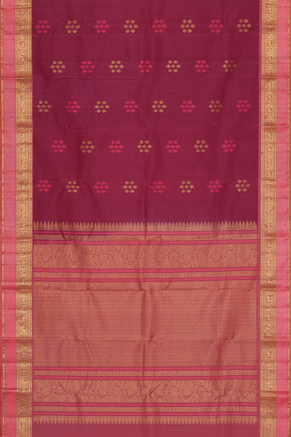 Image of Kanchipattu Purple Saree