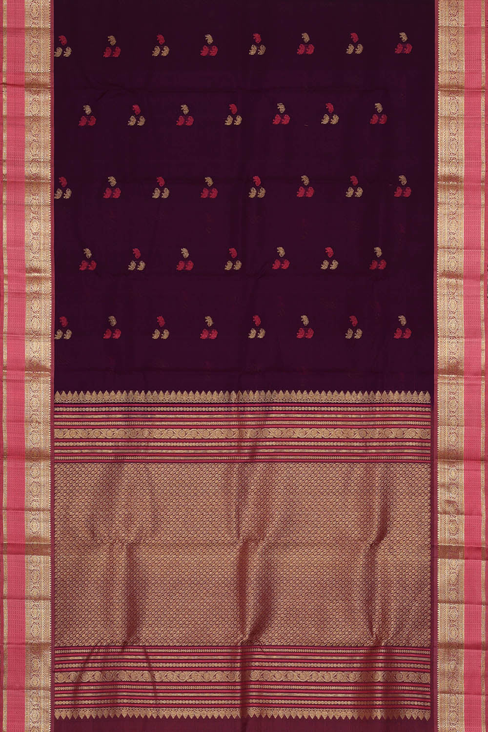 Image of Violet Kanchipattu Saree