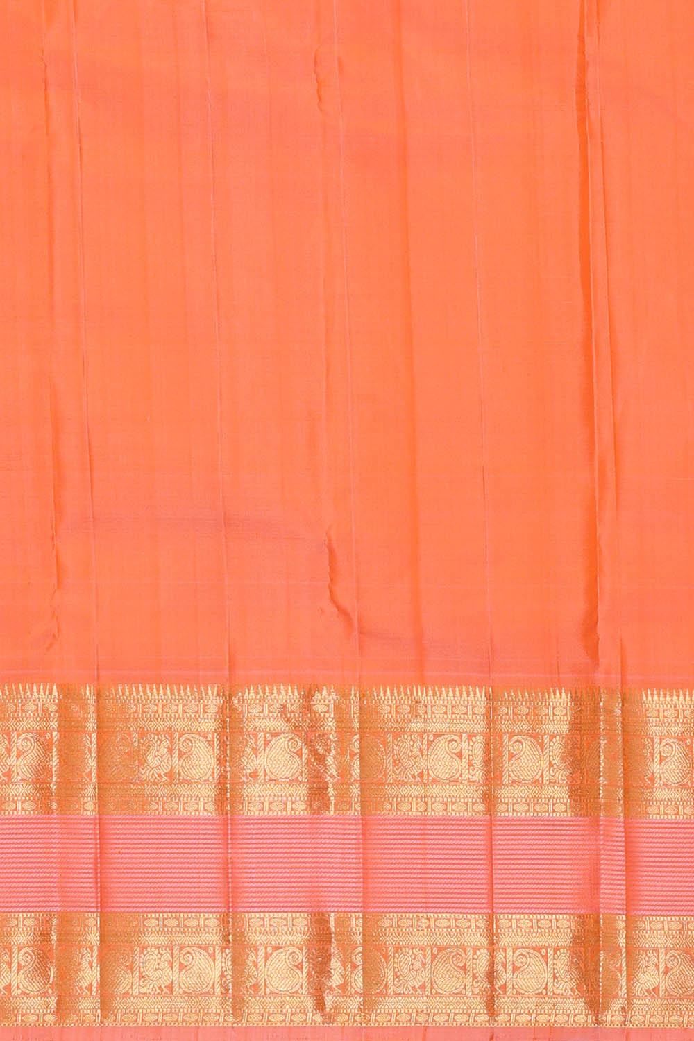 Image of Kanchipattu Orange Saree