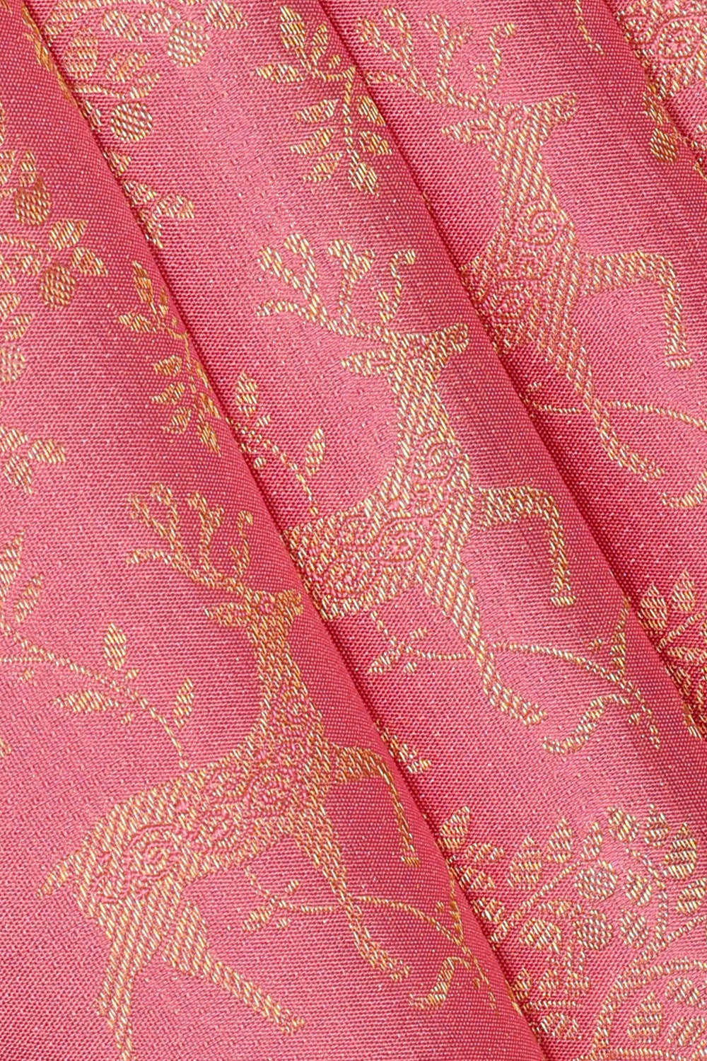 Image of Lotus Pink Kanchipattu Brocade Saree