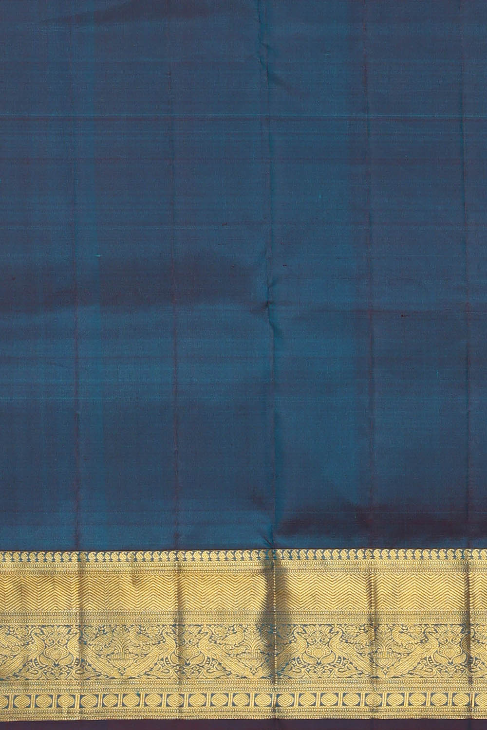 Image of Teal-Green Kanchipattu Brocade Saree
