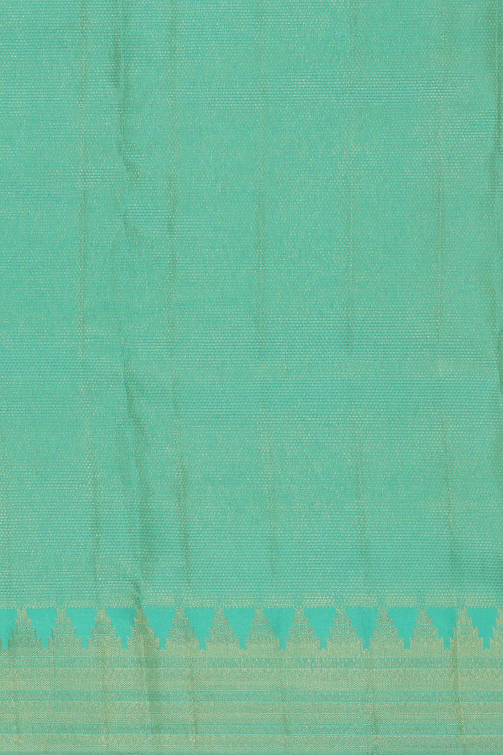 Image of Kanchipattu Sea-Blue Saree