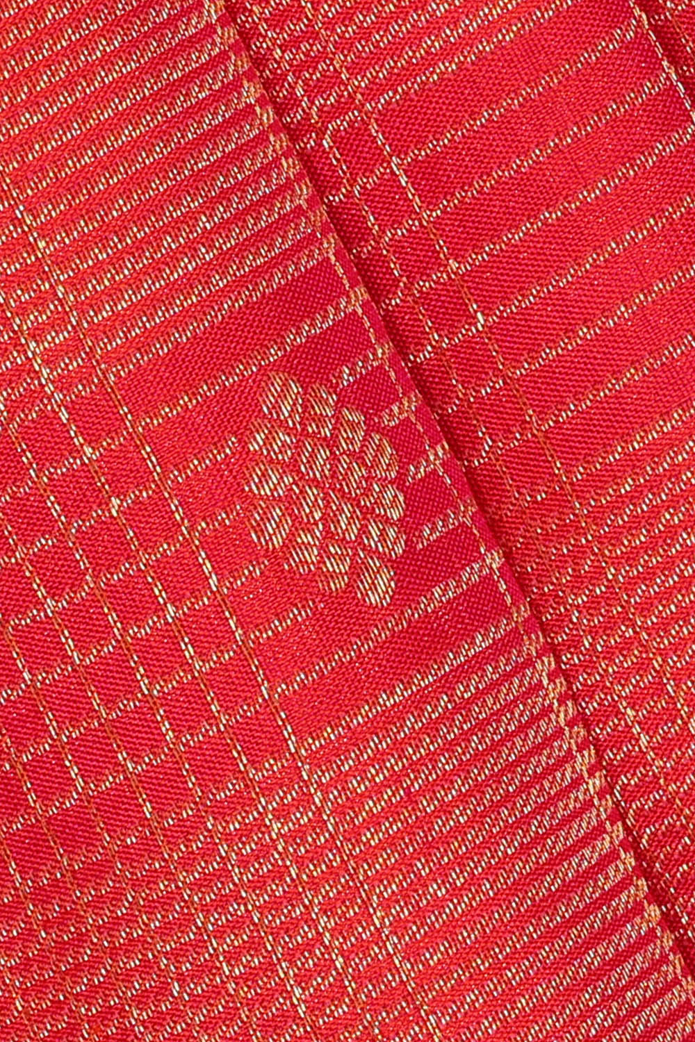 Image of Coral-Pin Kanchipattu Kattam Saree