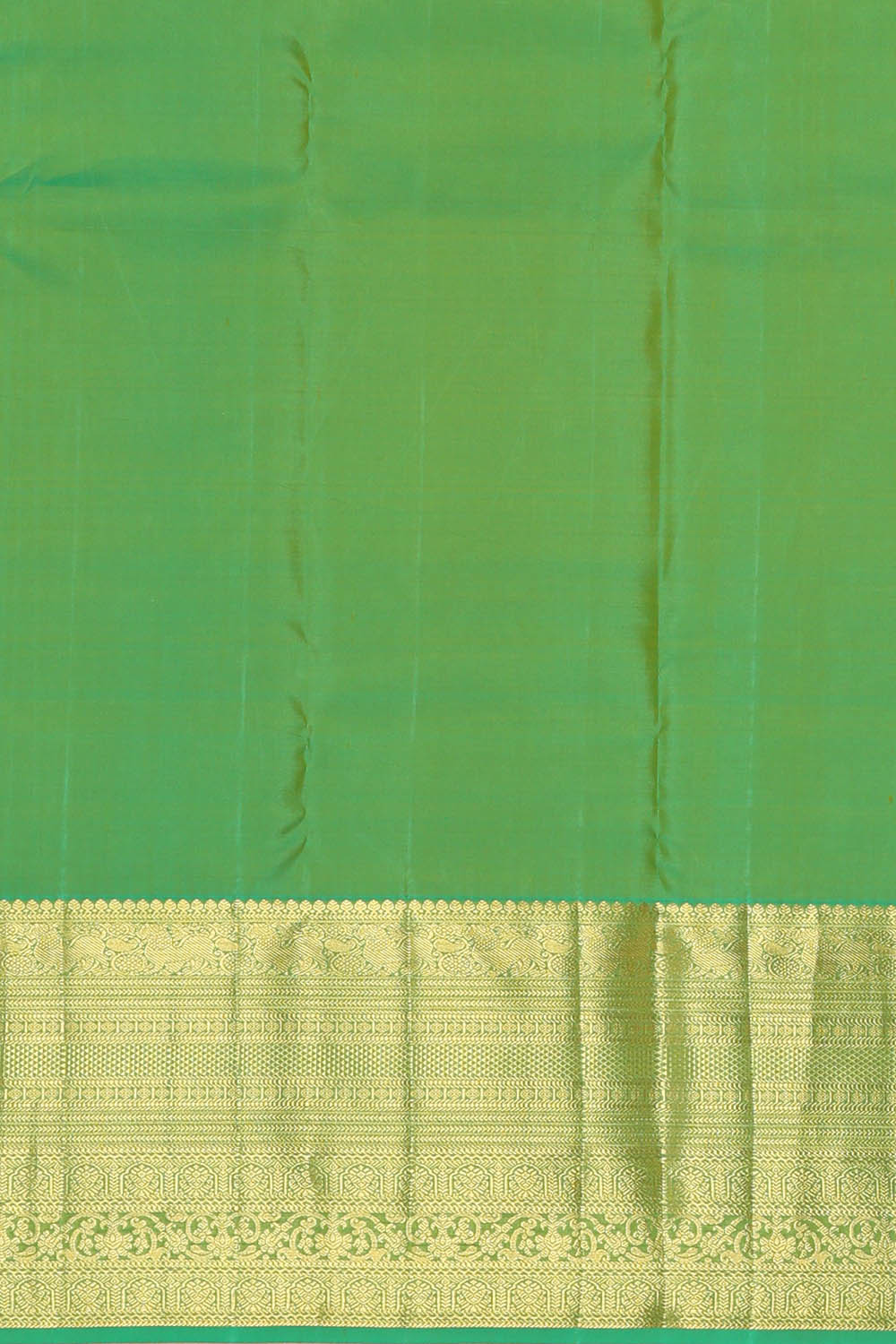 Image of Spring-Yellow Kanchipattu Kattam Saree