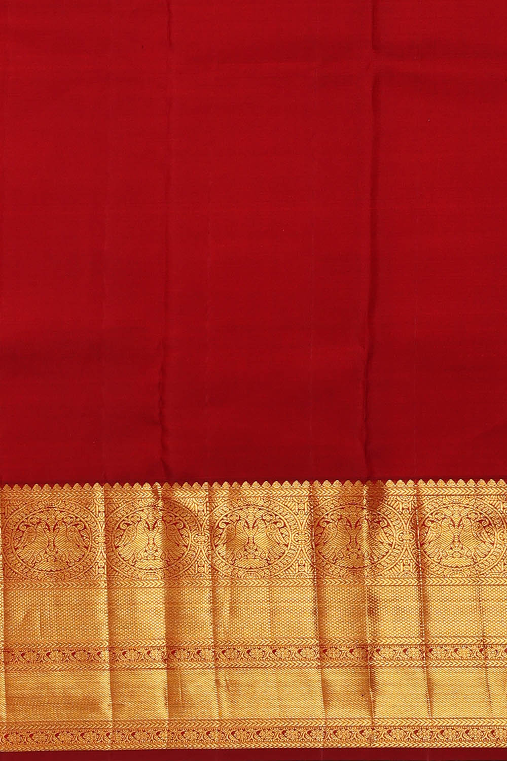 Image of Kanchipattu Orange Brocade Saree