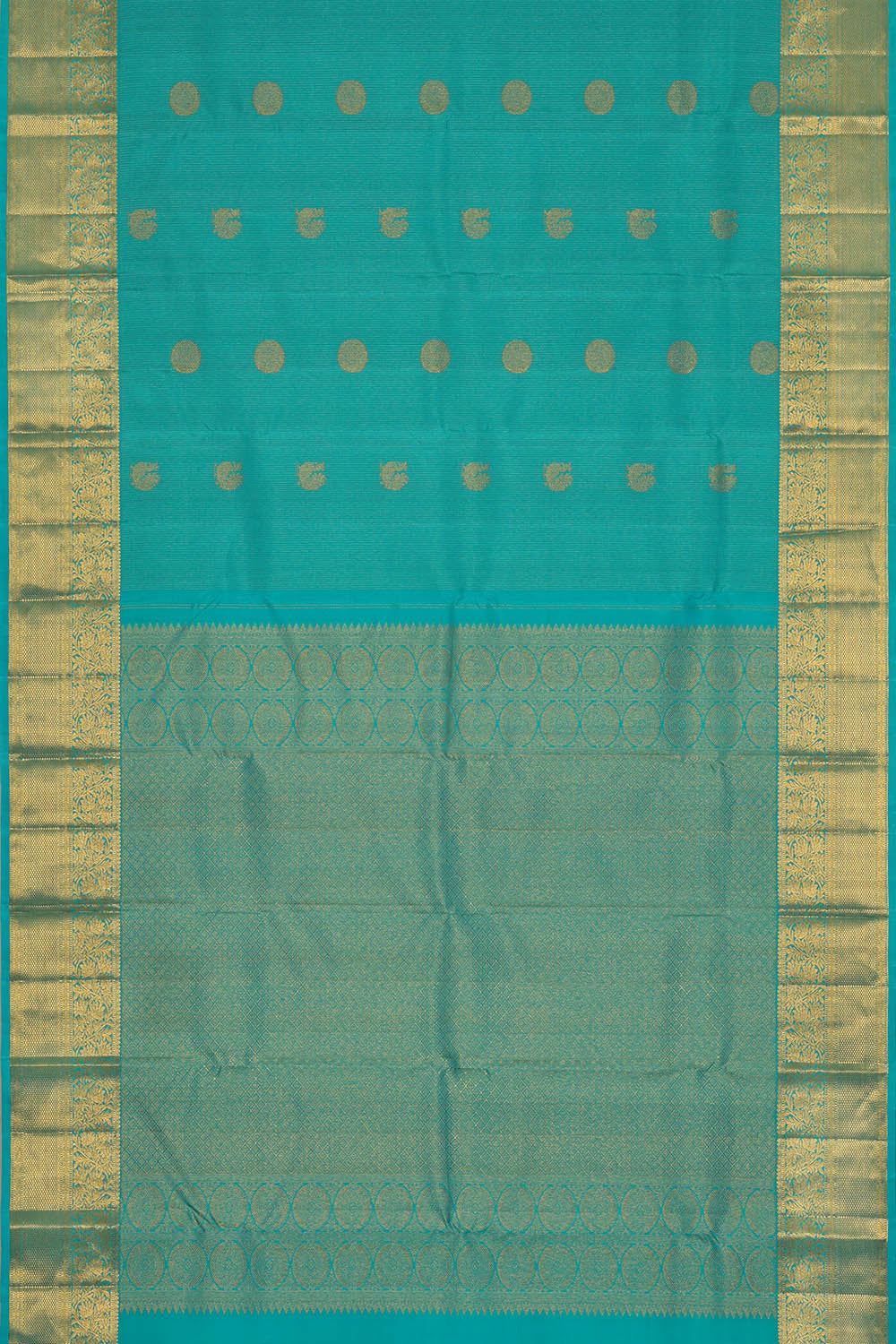 Image of Kanchipattu Blue Saree
