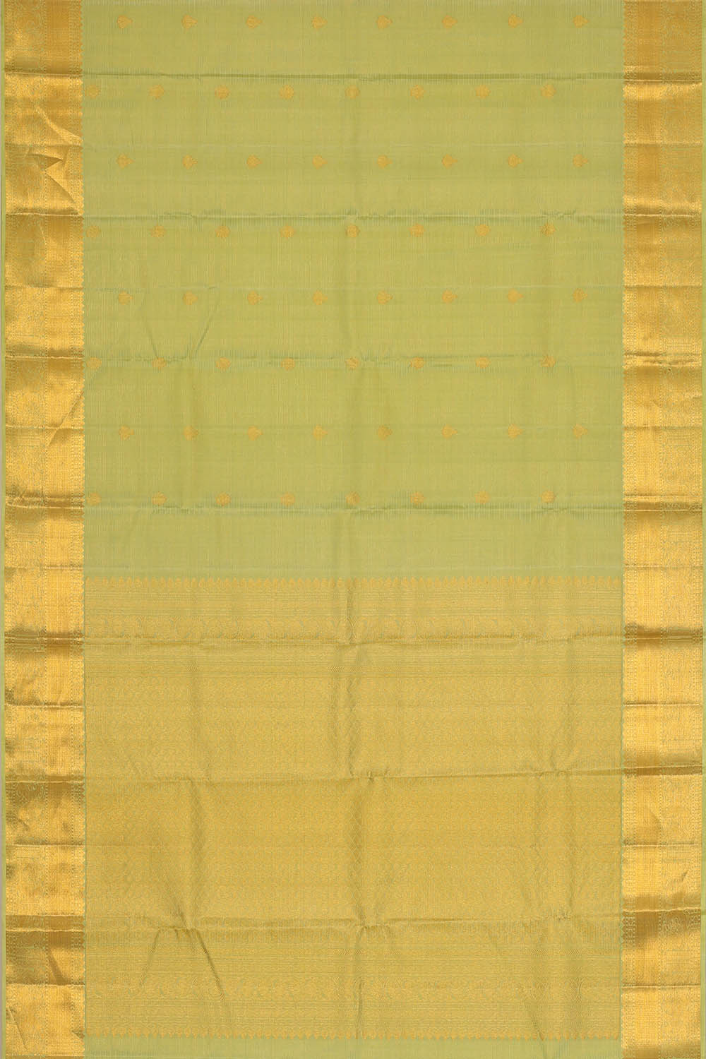 Image of Kanchipattu Mint-Green Saree