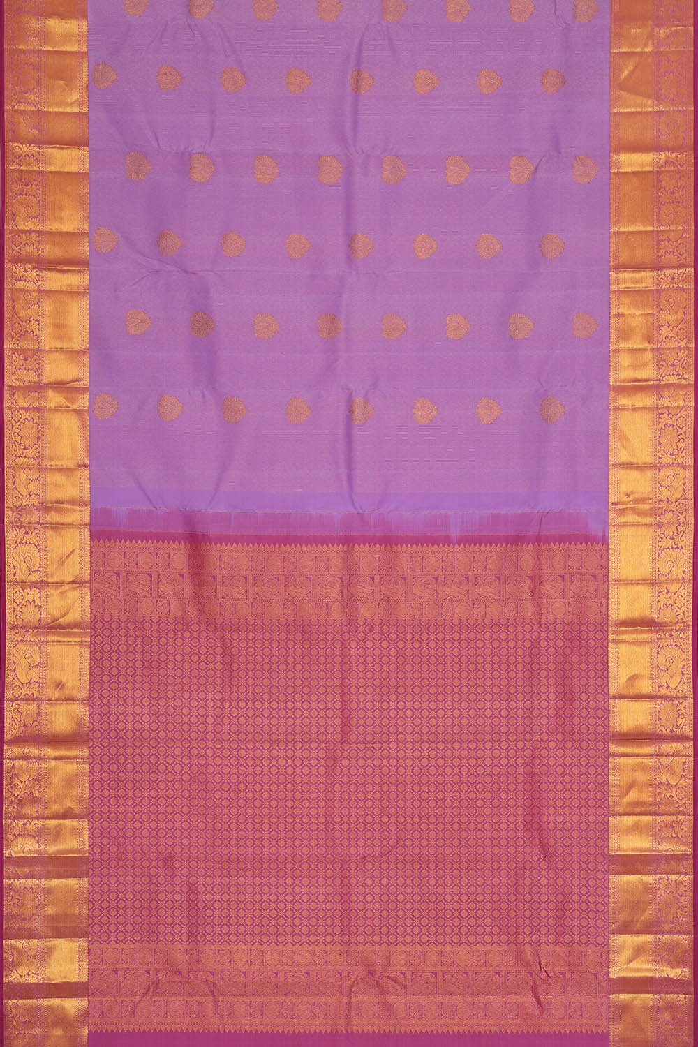 Image of Kanchipattu Lavender-Pink Saree