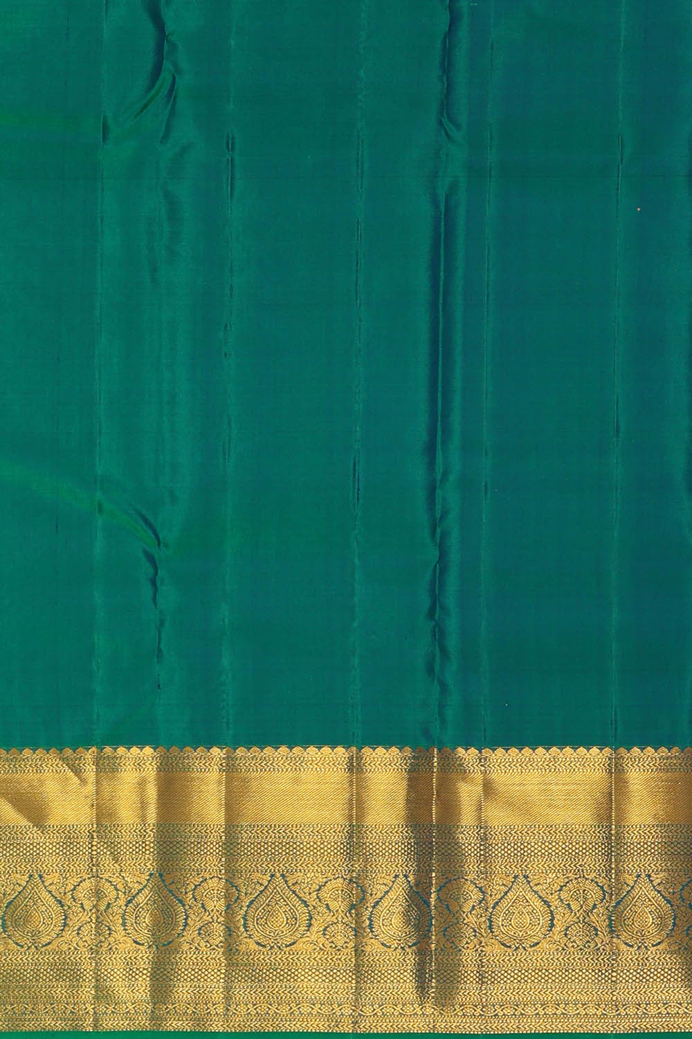 Image of Kanchipattu Peacock Blue Brocade Saree