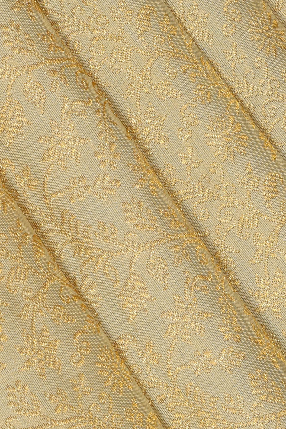 Image of Kanchipattu Ivory Off-White Brocade Saree
