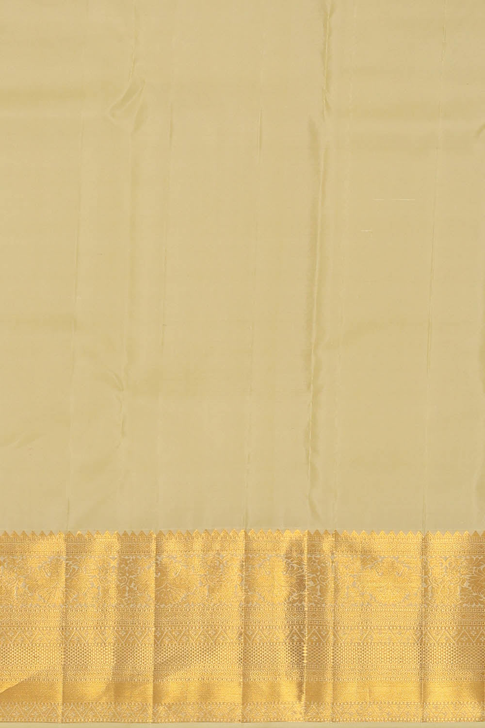 Image of Kanchipattu Ivory Off-White Brocade Saree