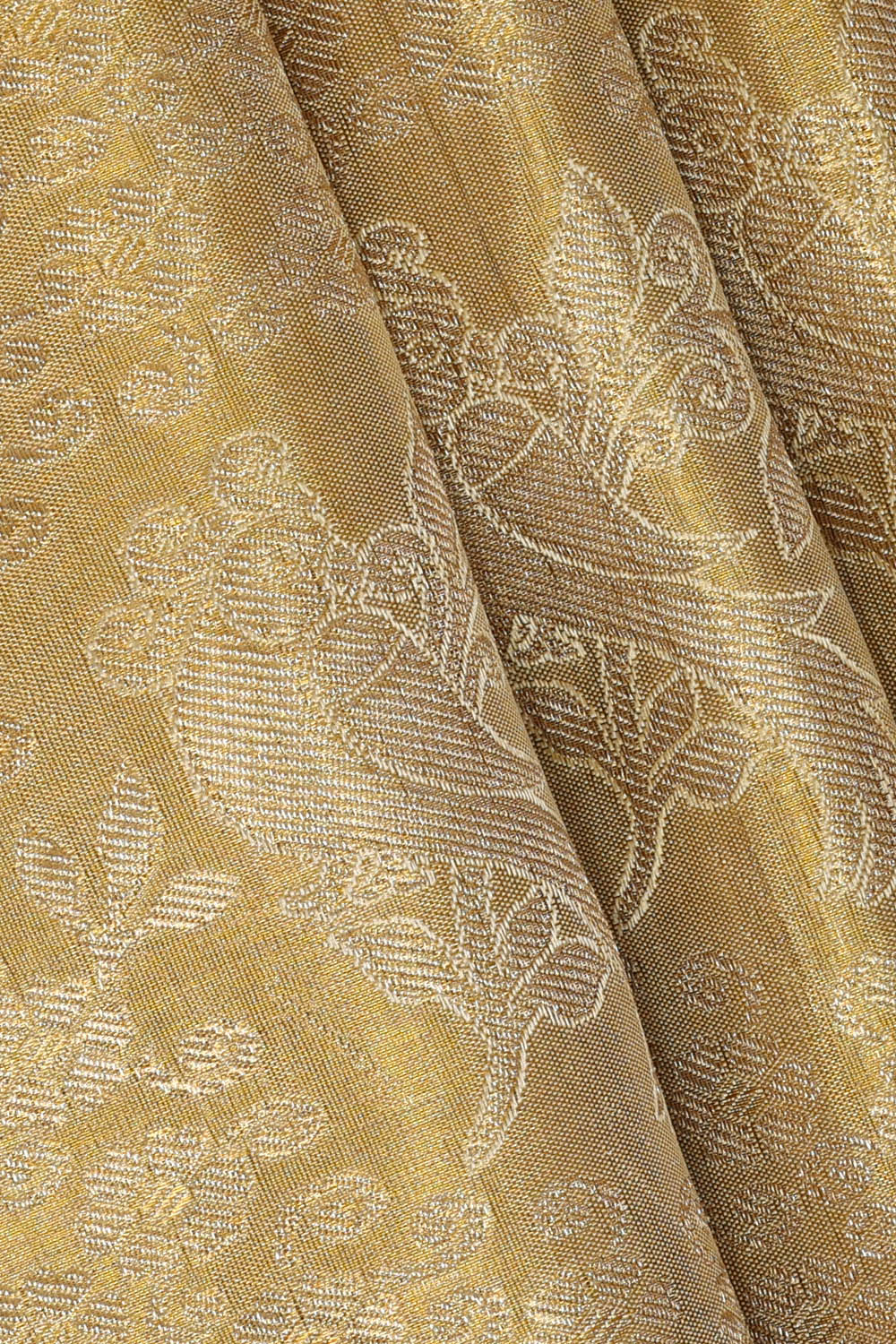 Image of Gold Kanchipattu Tissue Brocade Saree