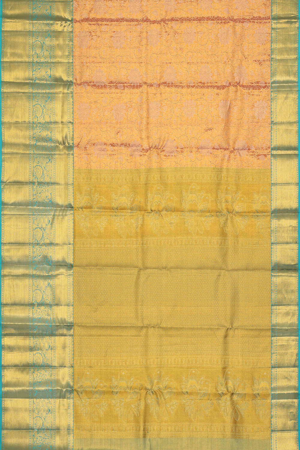 Image of Kanchipattu Pink Tissue Brocade Saree